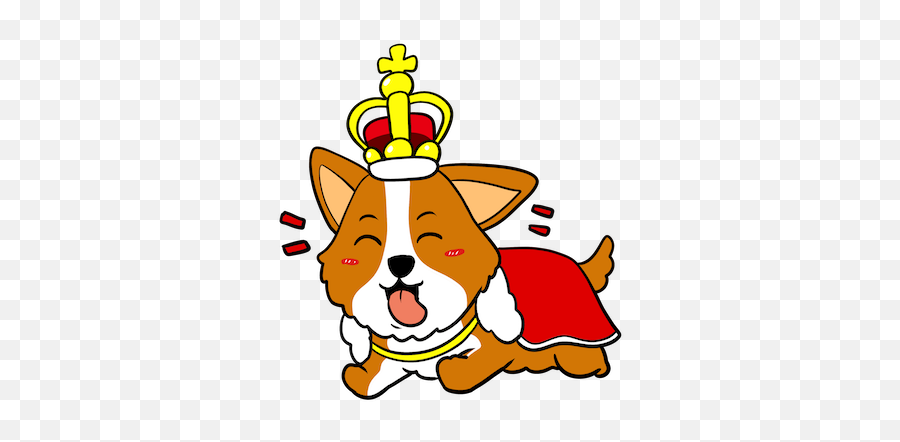 Royal Corgis Emoji Stickers - Dog Catches Something,Corgi Emoticon