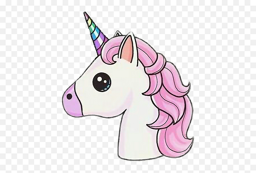 Unicorn Beautiful Cute Kawaii Emojis Emotions - Unicorn Kawaii Easy Drawings,Emojis Kawaii