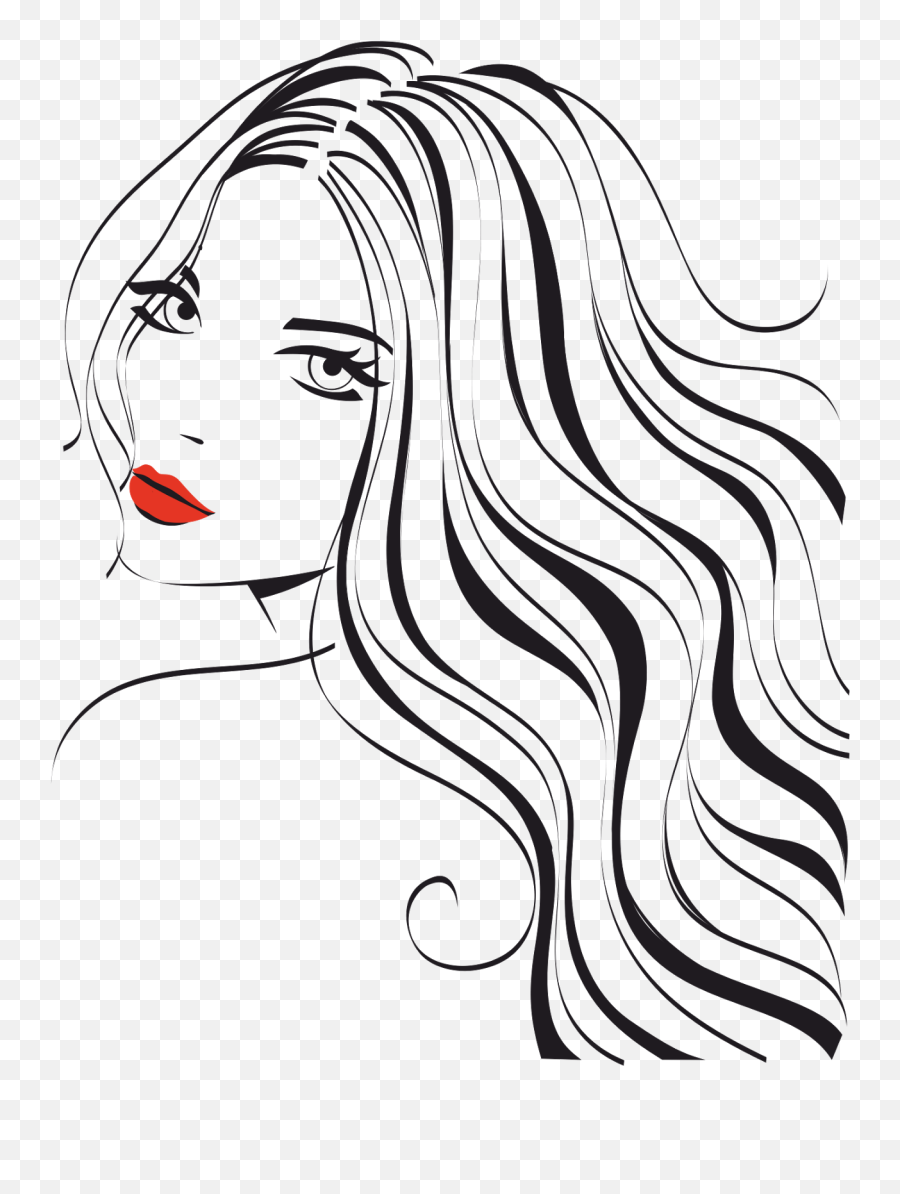 Drawing Clipart Single Woman Drawing - Beauty Salon Emoji,All The Single Ladies Emoji