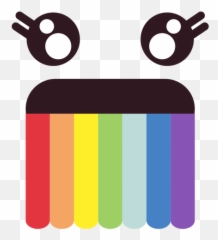 Rostro de emoticonos simples arcoiris - Descargar PNG Emoji Vomitando Arco Iris