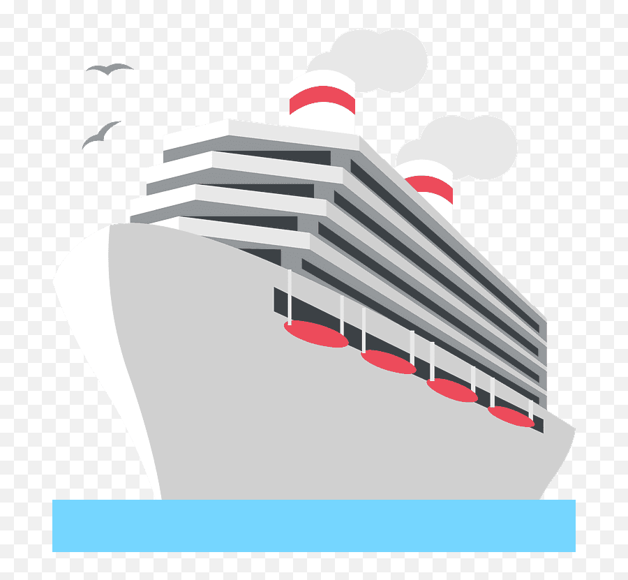 Passenger Ship Emoji Clipart - Cruise Ship Emoji Icon,Ship Emoji