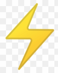 High Voltage Emoji Clipart - Png