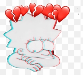 Lisa Simpson Sad Drawing - Mood Emoji