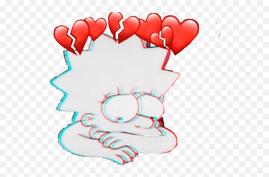 Lisa Simpson Sad Drawing - Mood Lisa Simpson Sad Emoji,Simpsons Emojis