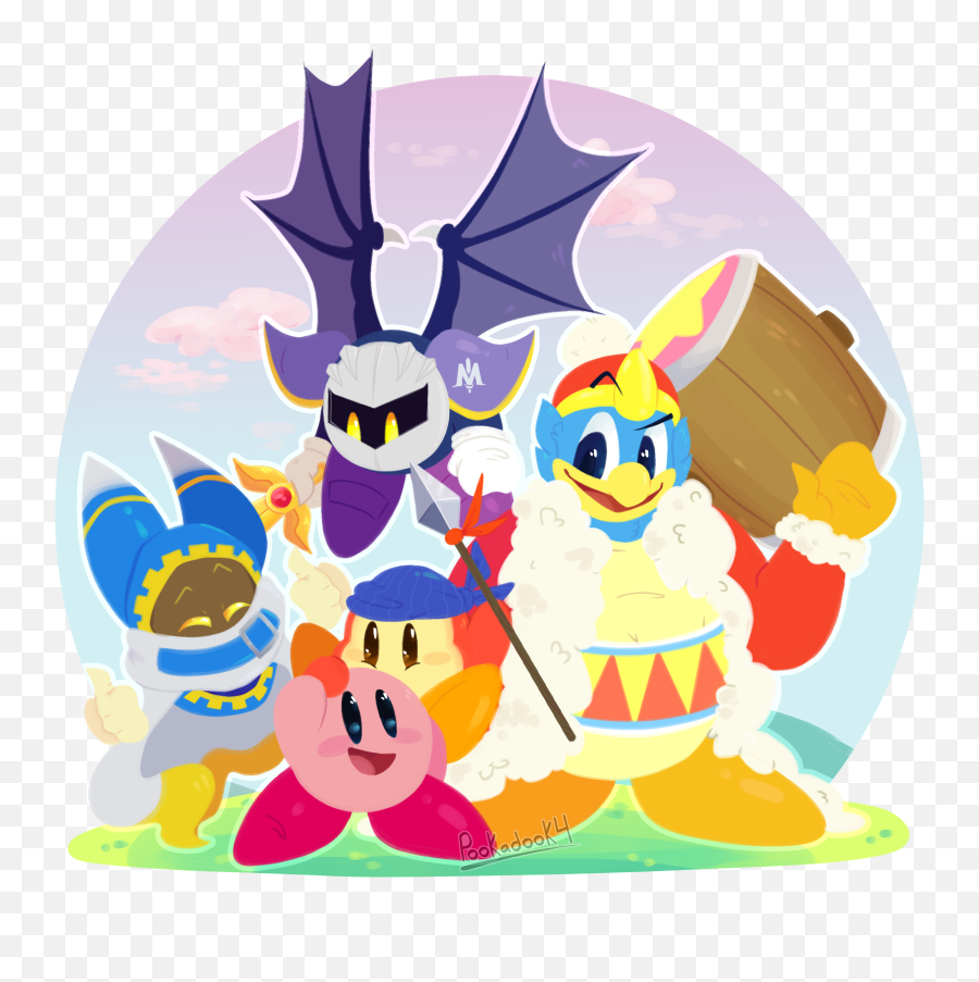 Kirbys Return To Dreamland - Cartoon Emoji,Kirby Thinking Emoji