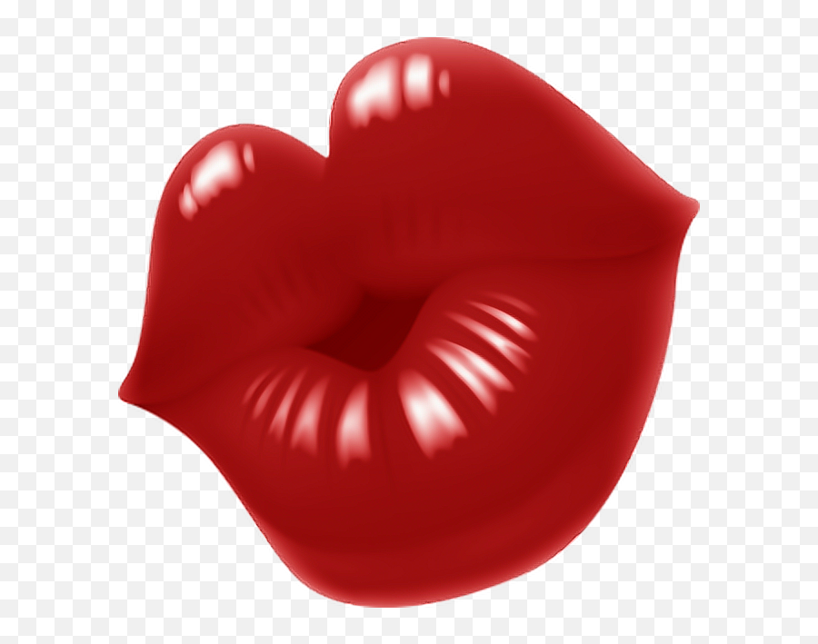 Kiss Lips Bisous Ftestickers Sticker By Lamusa - Red Lips Clipart Emoji,Kissy Lips Emoji