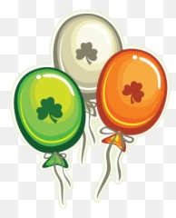 Personalised Party Bag - Irish Balloons Birthday Clipart Emoji