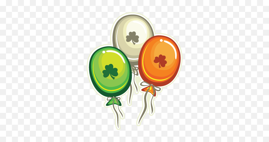 Personalised Party Bag - Irish Balloons Irish Birthday Clipart Emoji,Irish Dance Emoji