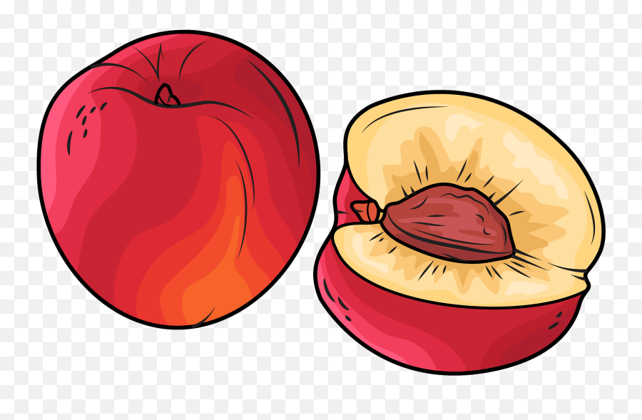 Nectarines Clipart - Nectarine Clipart Emoji,Passion Fruit Emoji