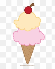 Ice Cream Cone Ice Creamne Clip Art Summer Clipart Image 5 - Clip Art Emoji,Ice Cream Sun Emoji