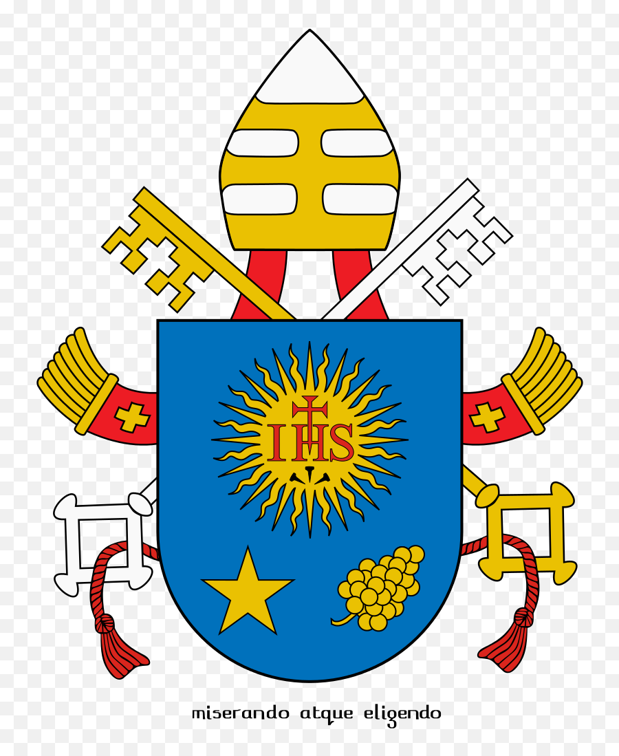 Coat Of Arms Of Pope Francis - Coat Of Arms Of Pope Francis Emoji,Arms Raised Emoji