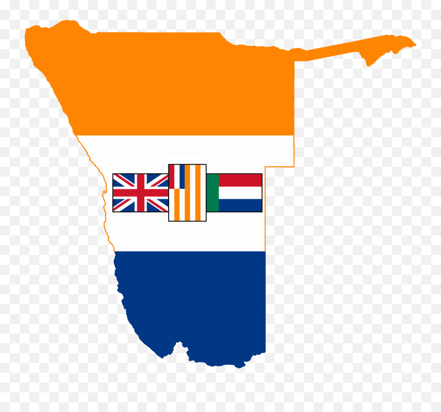 Flag Map Of South West Africa - South African Flag 1990 Emoji,African Flag Emoji