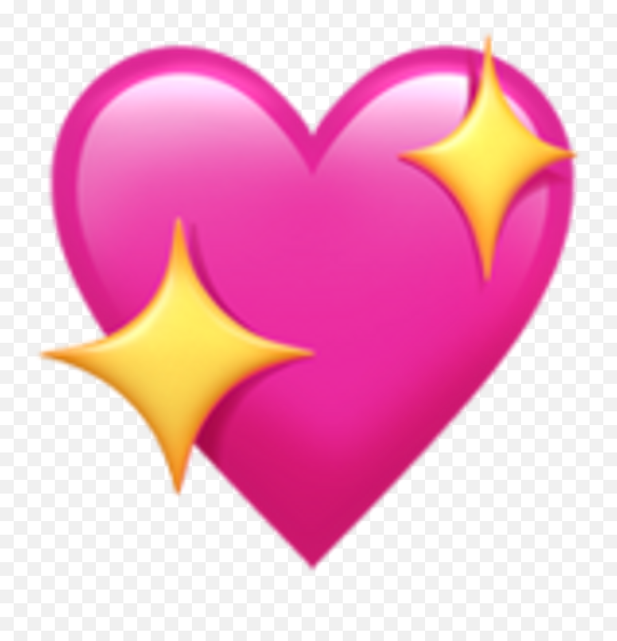Sparkle Clipart Iphone Emojis - Pink Heart Emoji Png,Iphone Emojis