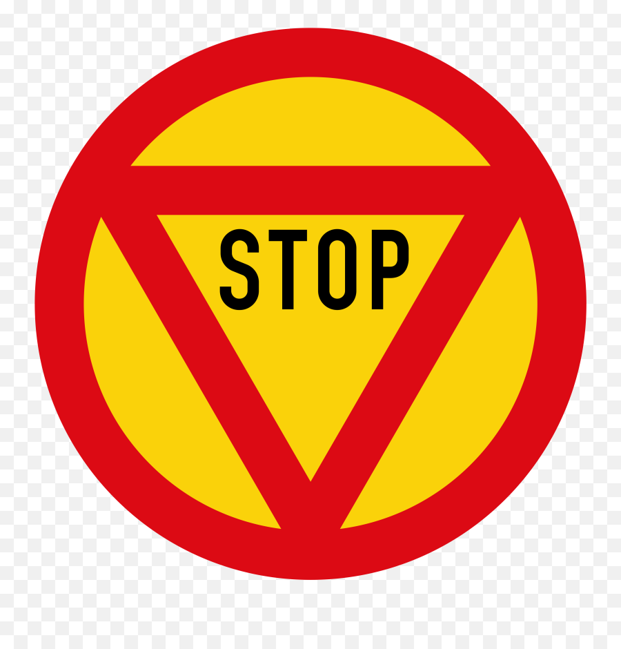 Vienna Convention Road Sign B2b - Vienna Convention Of Road Signs And Signals Emoji,Stop Sign Emoji