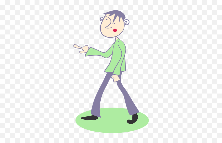 Cartoon Pointing Man - Kurus Animasi Emoji,Broken Leg Emoji