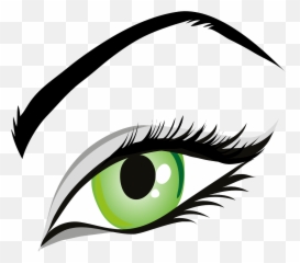 Eye Green Eyes Iris Eyelid Eyebrows - Clipart Emoji