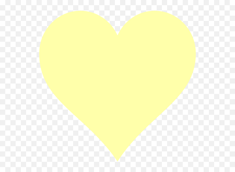 Yellow Heart Clipart - Pastel Yellow Heart Clipart Emoji,Meaning Of Yellow Heart Emoji