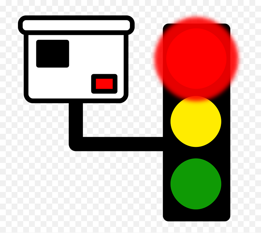 Traffic Light Camera - Cartoon Traffic Light On Red Emoji,Police Light Emoji
