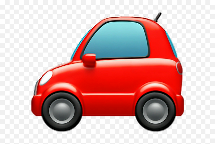 Emoji Car Auto Automobile Vechicle Bus Red Redcar Iphon - Emoji Auto,Car Emoji