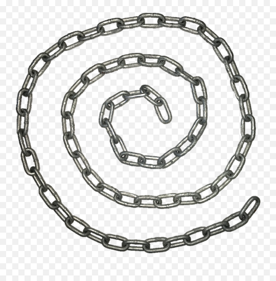 Chain Chains Metal Silverchain Spiral Freetoedit - Necklace Emoji,Chain ...