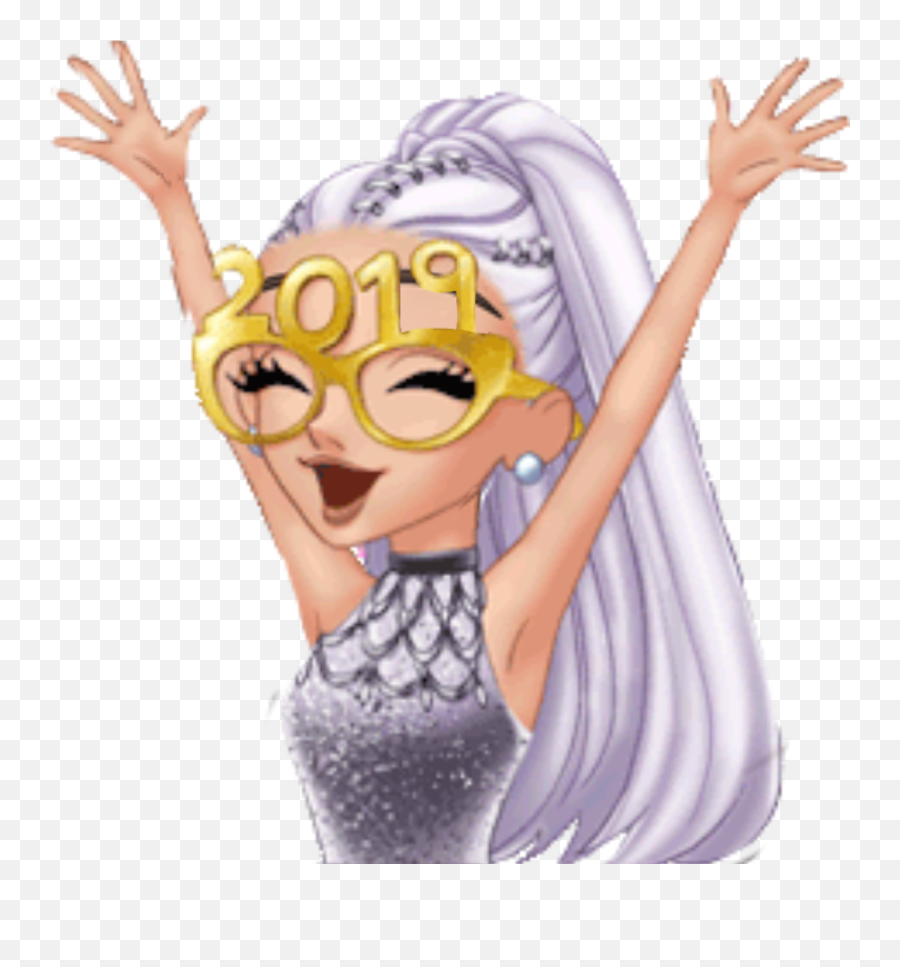 Arimoji Arianagrande Newyear Emoji - Ariana Grande Art Cartoon Png,New Year Emoji Art