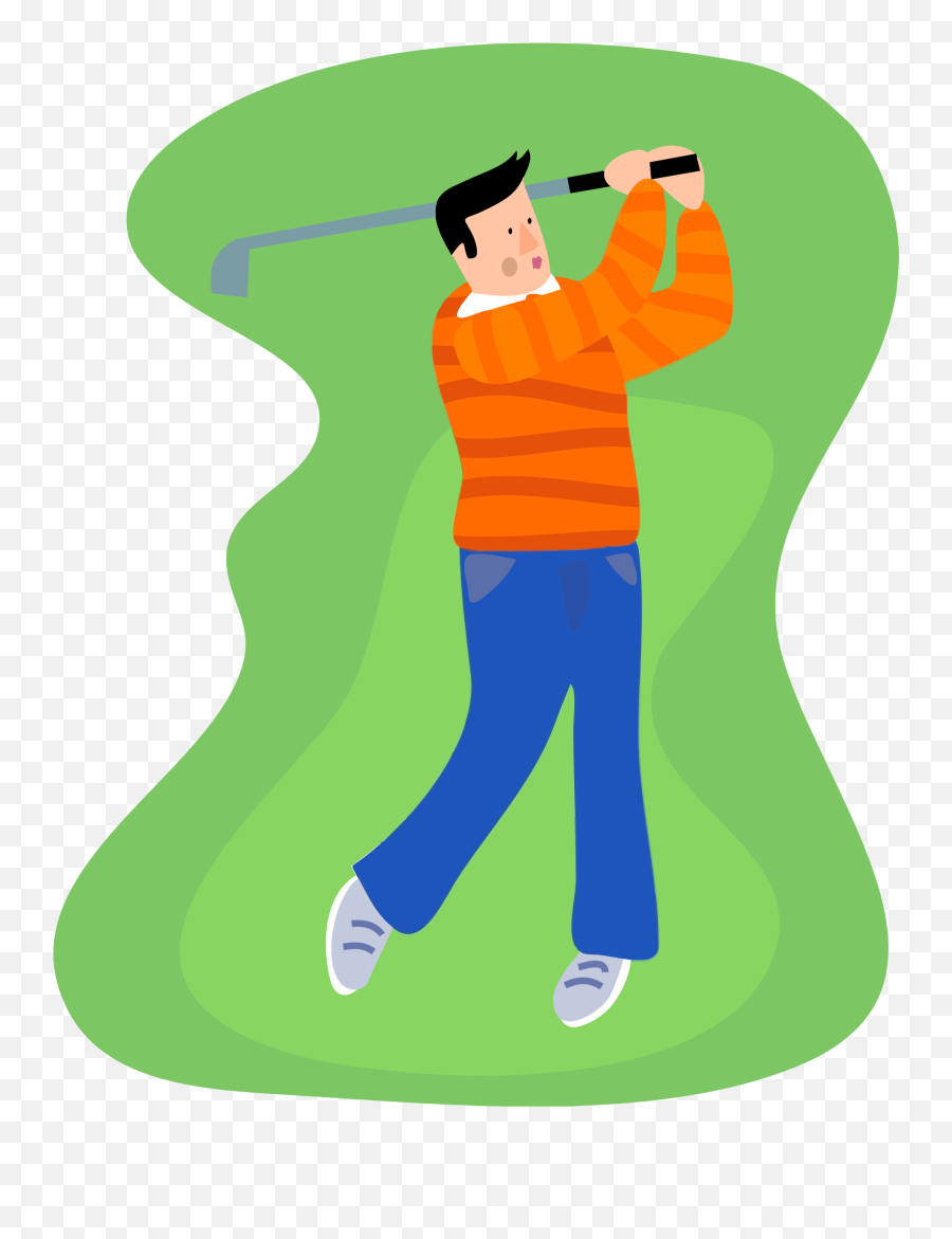 Golfer Clipart Boy Golfer Boy - Clip Art Golfer Png Emoji,Golfer Emoji