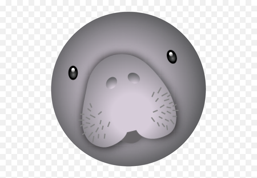 Manatee Emoji - Circle,Clock Emoji