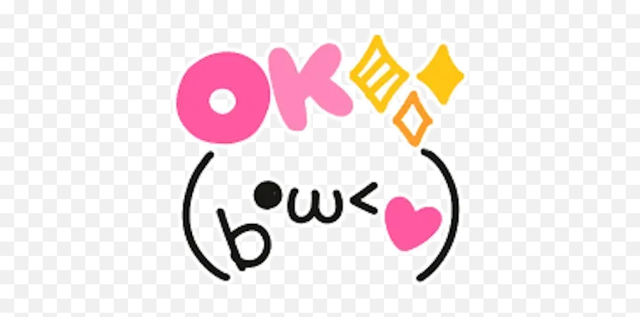 Kawaii Emoji Whatsapp Stickers - Heart,Kawaii Emoji