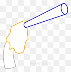 How To Draw An Easy Gun U2013 Pop Path - Clip Art Emoji,Gun Emojis