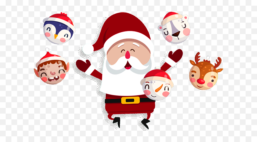 Christmas Game - Cartoon Emoji,Santa Emoticons