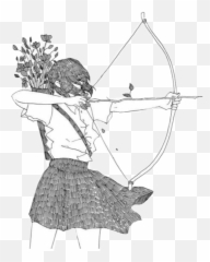 Girl Fille Archer Rose Fleur Cœur - Matching Pfp For Friends Emoji,Archer Emoji