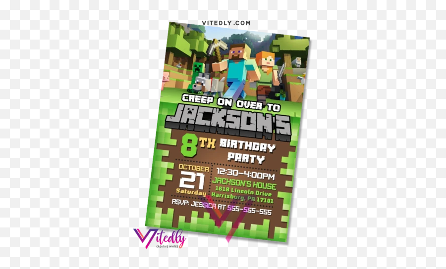 Best Selling Products U2013 Vitedly - Minecraft Editable Invitation Free Emoji,Creep Face Emoji