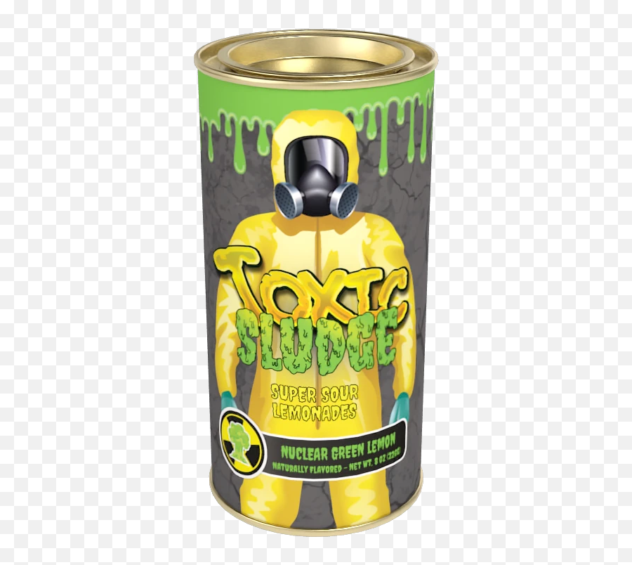 Toxic Sludge Nuclear Green Super Sour Lemonade 8oz Round Tin - Lemonsoda Emoji,Olive Oil Emoji