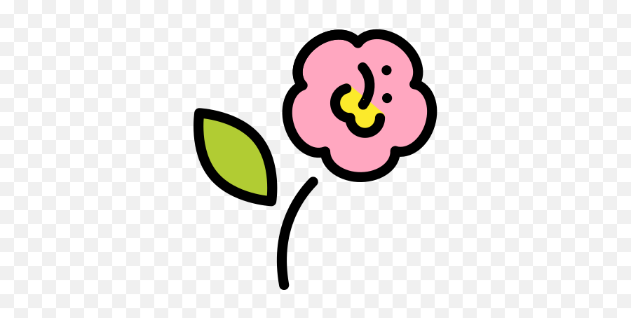 Hibiscus Emoji - Clip Art,Hibiscus Emoji