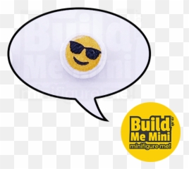 Lego Minifigure Scale Emoji Tile 6 - Happy,Brick Emoji