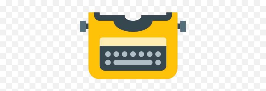 Typewriter Without Paper Icon - Typewriter Emoji,Courthouse Emoji