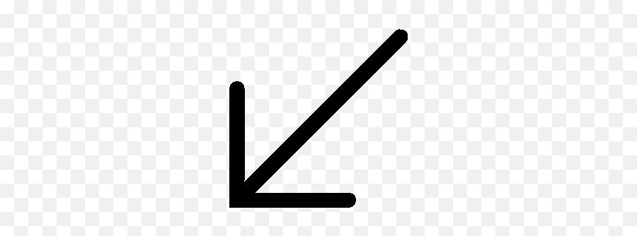 Arrows Down Left Icon - Arrow Slant Down Left Emoji,Down Arrow Dog Emoji