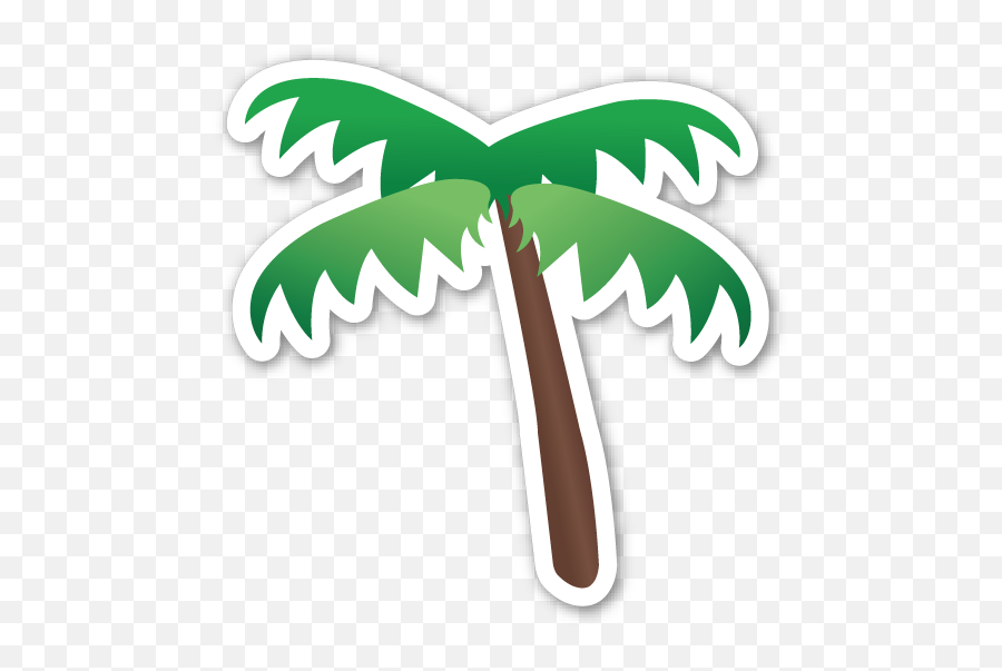 Palm Tree - Palm Tree Emoji Sticker,Knife Emoji