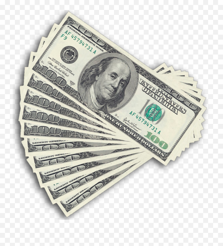 Dollars Banknote Transparent - Hundred Dollar Bills Png Emoji,Dollar Bill Emoji