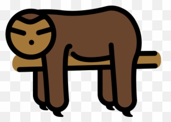 Sloth - Clip Art Emoji,Sloth Emoji