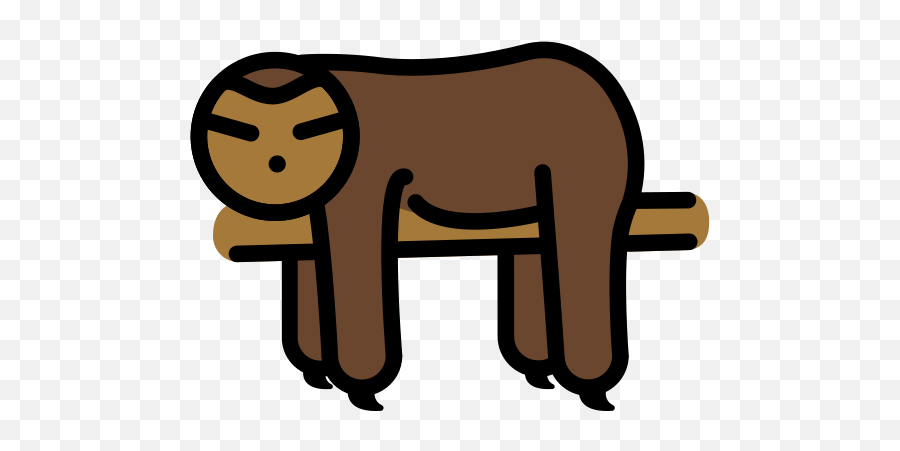 Sloth - Clip Art Emoji,Sloth Emoji