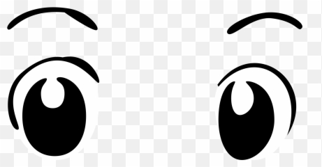 Wide Eyes Clipart - Anime Png Emoji