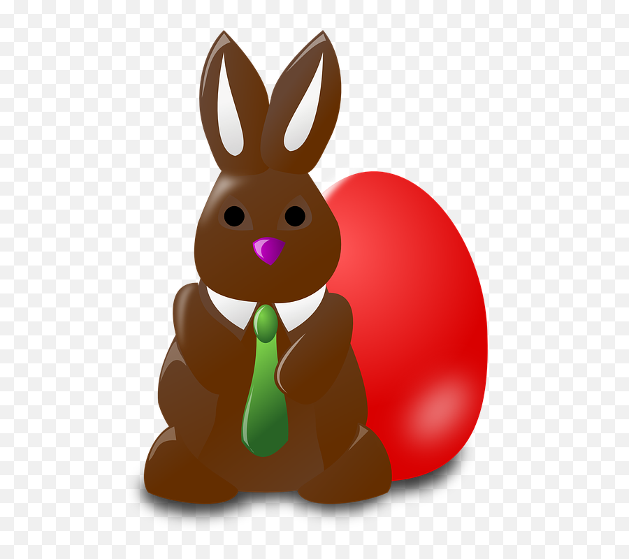 Easter Bunny Rabbit - Chocolate Rabbit Clipart Emoji,Rabbit Egg Emoji