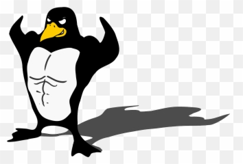 Boost Your Personal Computing - Bodybuilder Penguin Emoji