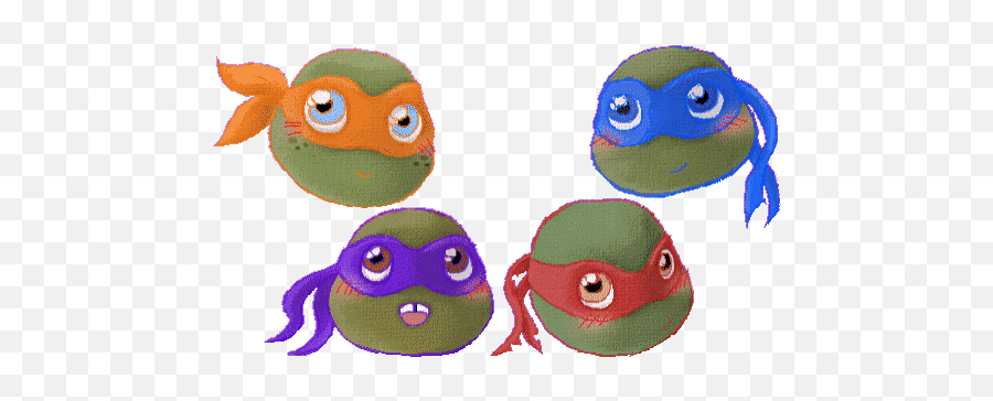 Top Teenage Mutant Ninja Turtles Stickers For Android Ios - Ninja Turtles Gif Cute Emoji,Turtle Emoji