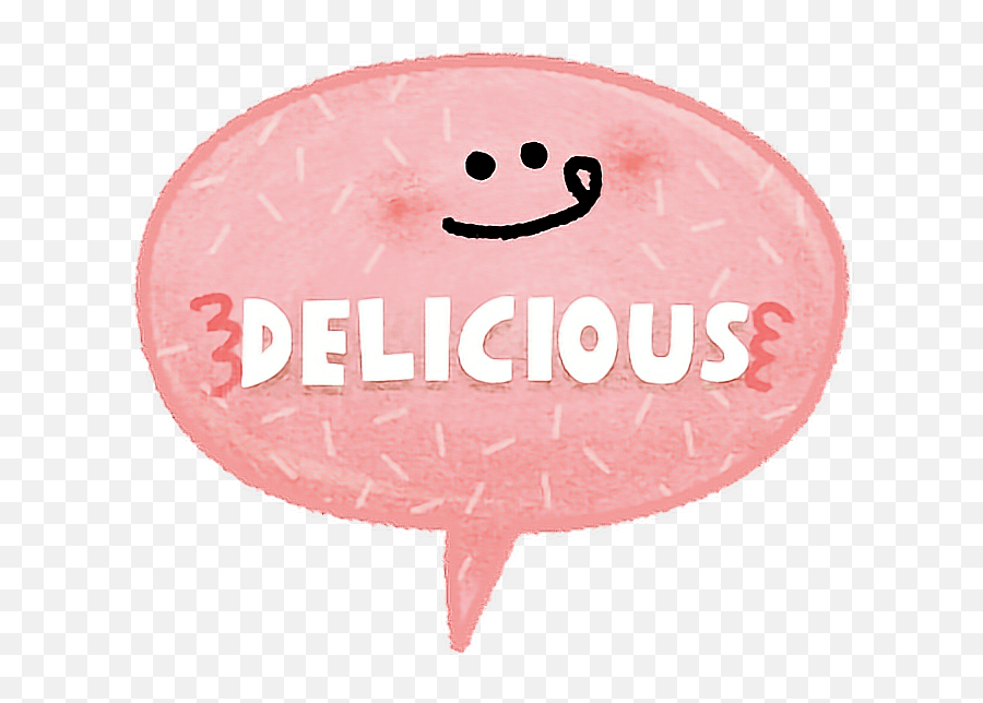 Cute Yummy Delicious Pink Bubble Food - Circle Emoji,Emoji For Delicious