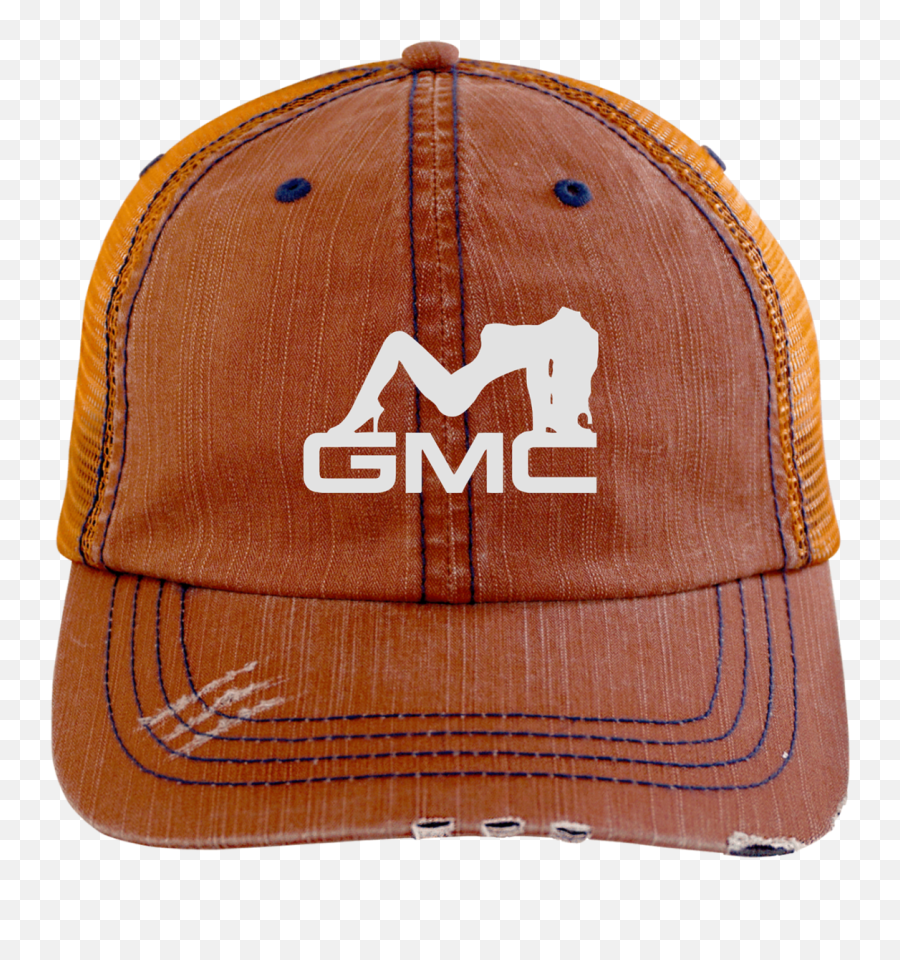 Gmc Mudflap Girl Distressed Cap Hat - Hat Emoji,Emoji Dad Cap