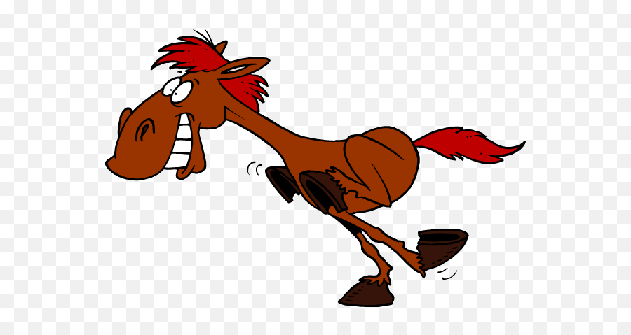Funny Clipart Cartoons - Funny Horse Clipart Emoji,Animated Horse Emoticon