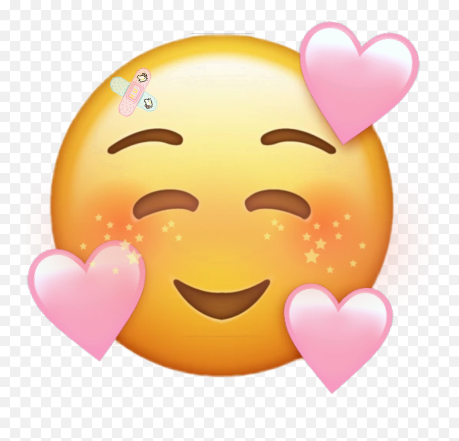 Kawaii Emoji - Heart Face Emoji,Kawaii Emoji