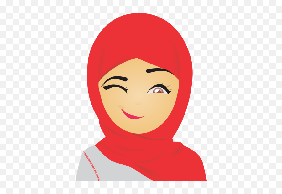Muslim Emoji Set Cute Expressions Expression Express - Transparent Sad Girl Emoji,Lion Emoji